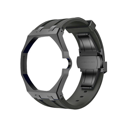 [Elara]OAK POP BLACK STEEL CASE & SILICONE STRAP