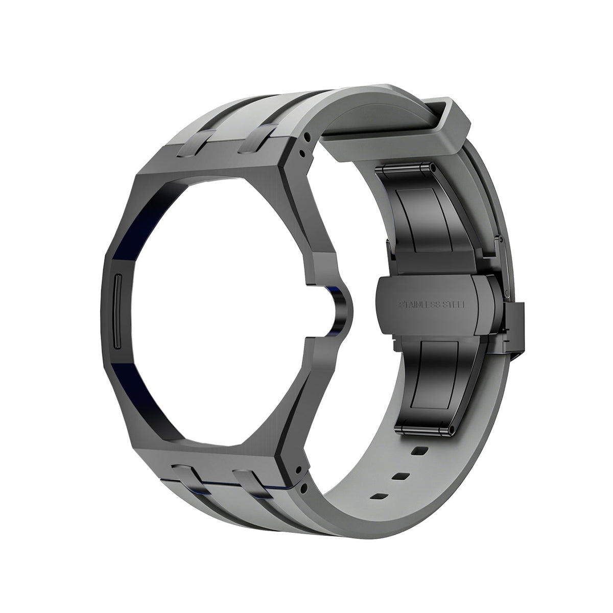 [Elara]OAK POP BLACK STEEL CASE & SILICONE STRAP