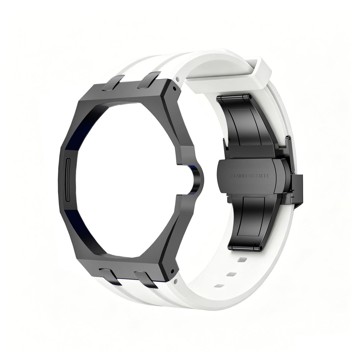 [Elara]OAK POP BLACK STEEL CASE & SILICONE STRAP