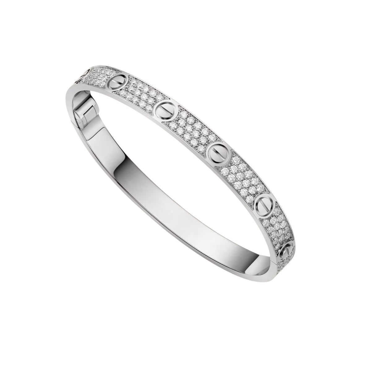 [Elara]クラシック 6.1MM ラブバングル - フルパヴェ