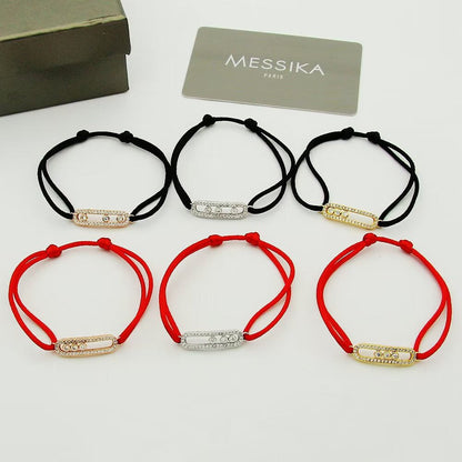[Elara]CARE(S) PAVÉ CORD BRACELET