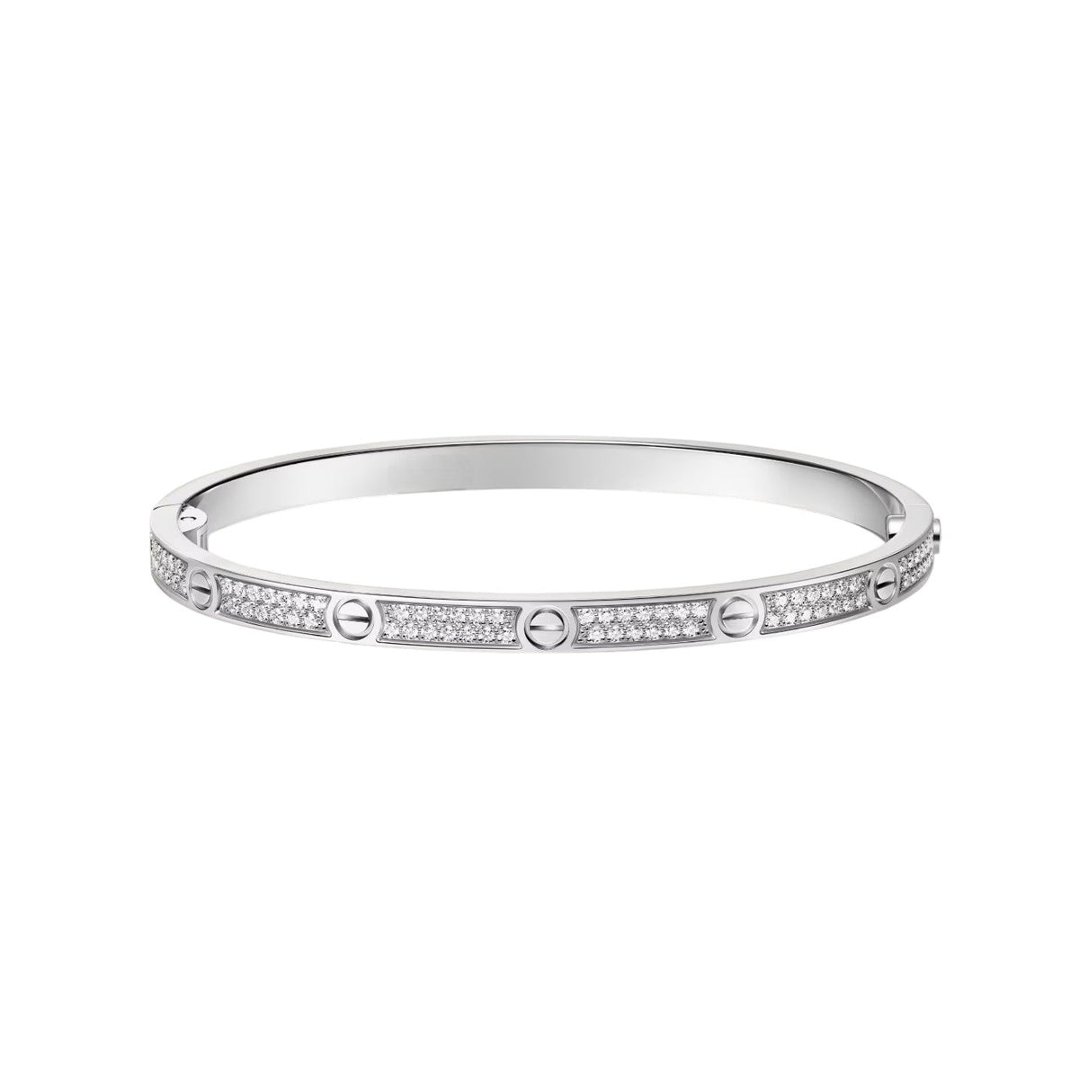 [Elara]CLASSIC 3.65MM LOVE フルパヴェバングル