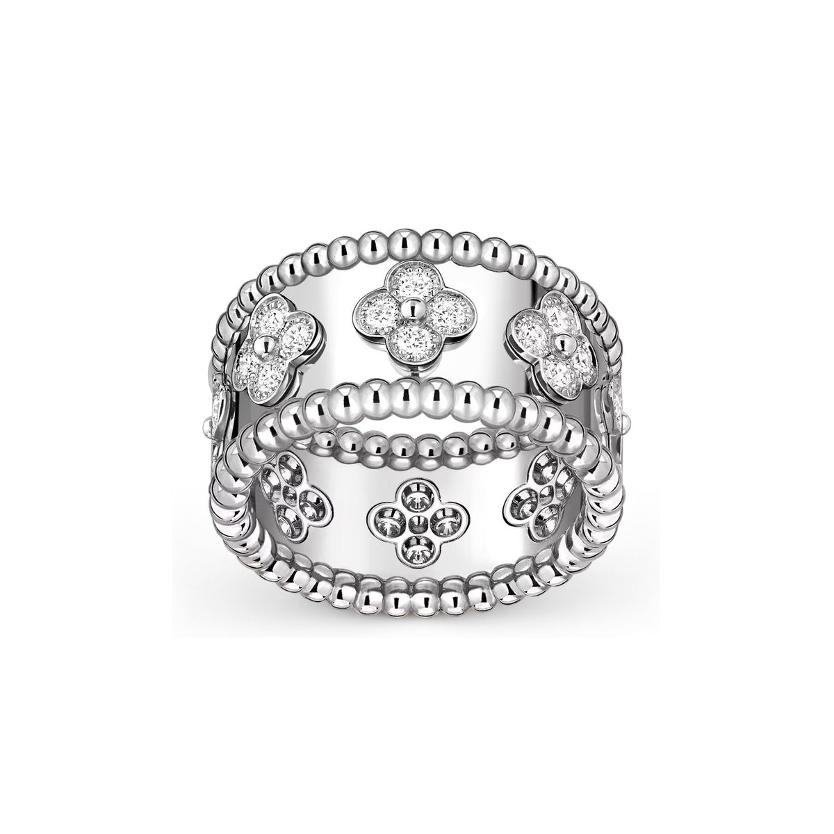[Elara]KALEIDOSCOPE RADIANCE WIDE BAND RING