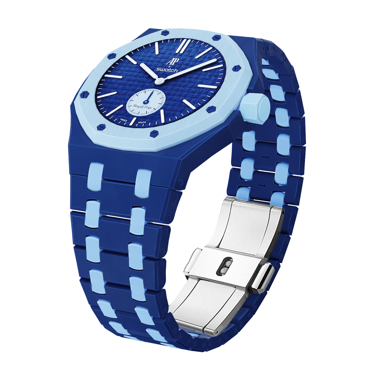 [Elara]Royal Oak Pop Exclusive Bioceramic Case & Bioceramic Strap Mix Color