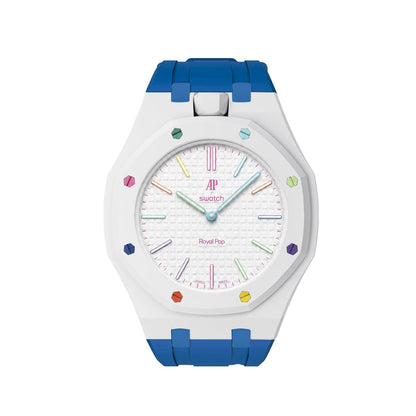 [Elara]Royal Oak Pop Exclusive Bioceramic Case & Silicone Strap Mix Color