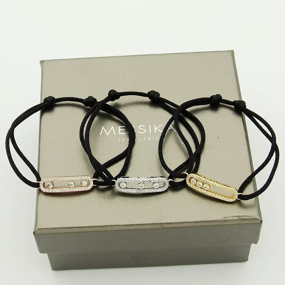 [Elara]CARE(S) PAVÉ CORD BRACELET