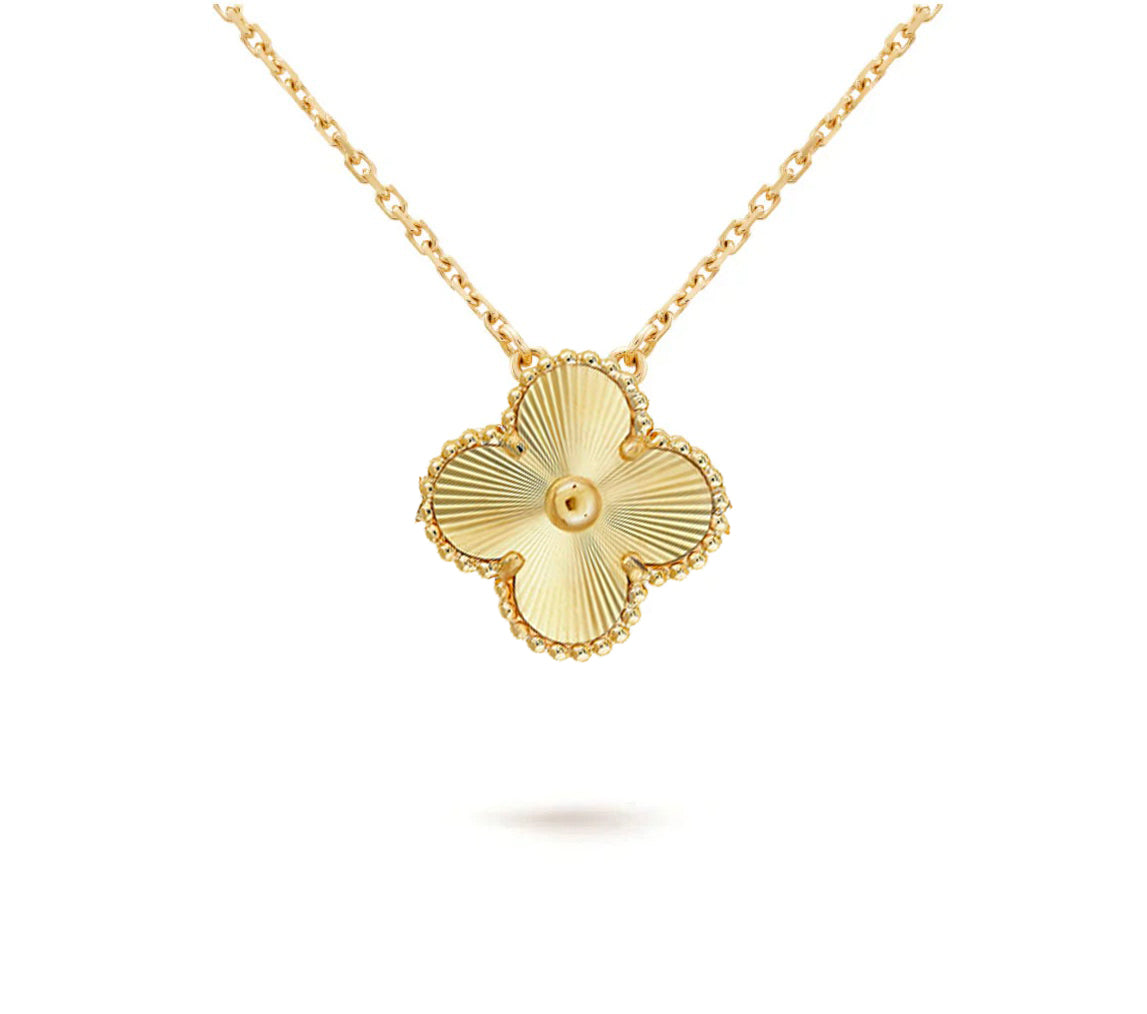 [Elara]15MM CLOVER FLOWER PENDANT NECKLACE COLLECTION