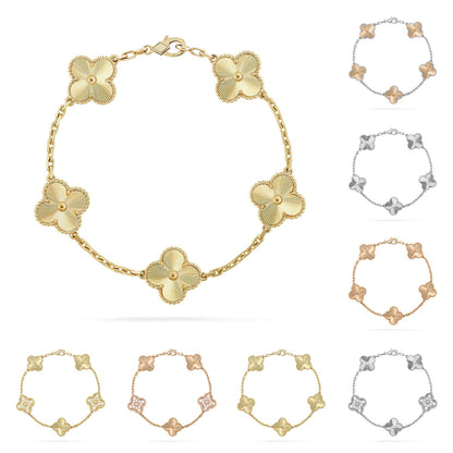 [Elara]GLÜCKSKLEE-ARMBAND MIT 5 MOTIVEN – LASER-KOLLEKTION