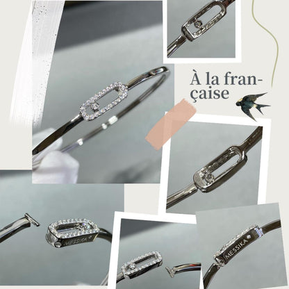[Elara]MOVE UNO PAVÉ FLEX BANGLE (MEDIUM)