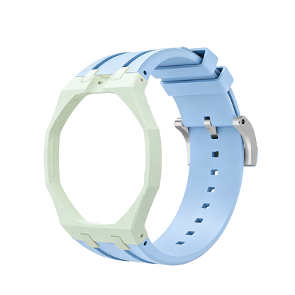 [Elara]Royal Oak Pop Exclusive Bioceramic Case & Silicone Strap Mix Color