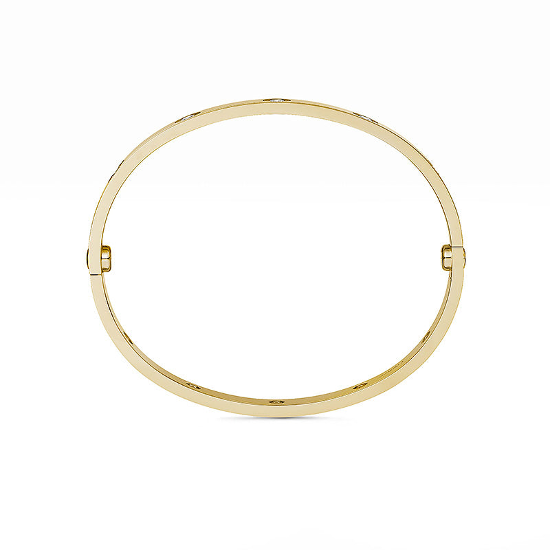 [Elara]CLASSIC 6.1MM LOVE BANGLE - 10-DIAMOND