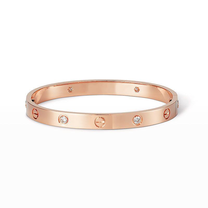 [Elara]CLASSIC 6.1MM LOVE BANGLE - 4ダイヤモンド