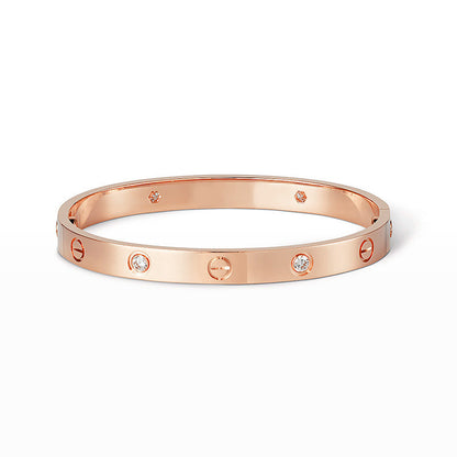 [Elara]CLASSIC 6.1MM LOVE BANGLE - 4ダイヤモンド