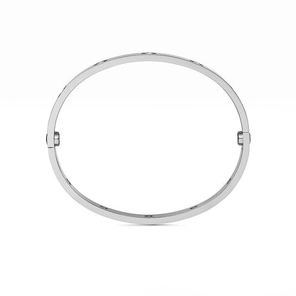 [Elara]CLASSIC 6.1MM LOVE BANGLE - 10-DIAMOND