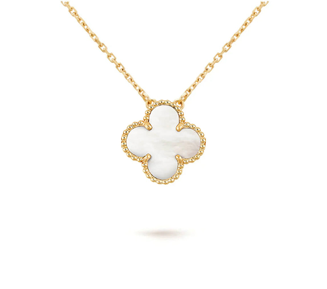 [Elara]15MM CLOVER FLOWER PENDANT NECKLACE COLLECTION