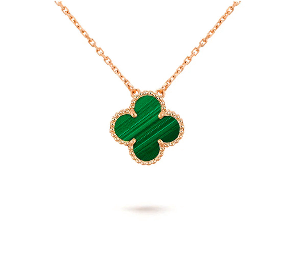 [Elara]15MM CLOVER FLOWER PENDANT NECKLACE COLLECTION
