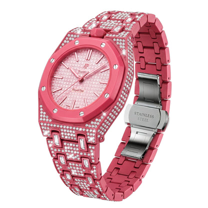 [Elara]Royal Oak Pop Exclusive Bioceramic Case & Bioceramic Strap Full Diamond