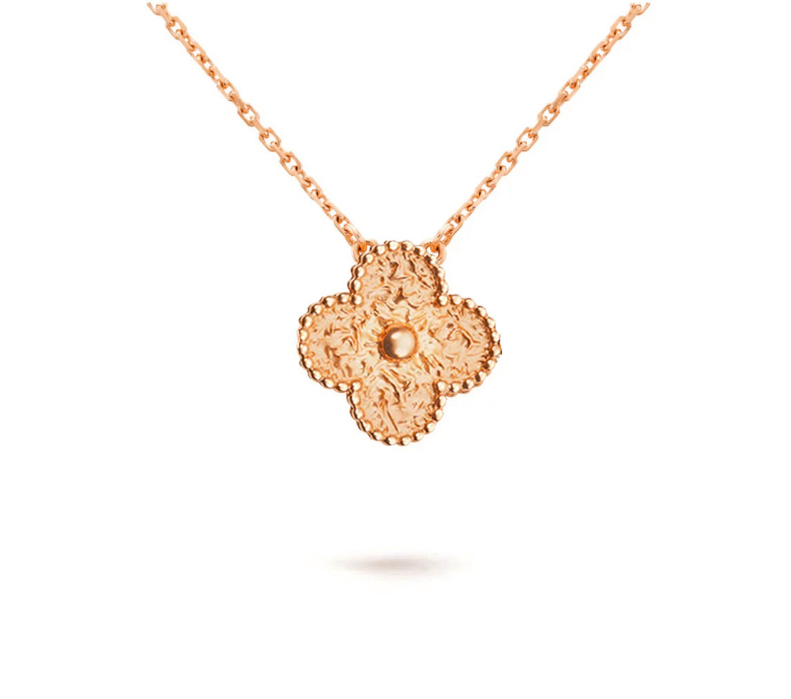 [Elara]15MM CLOVER FLOWER PENDANT NECKLACE COLLECTION