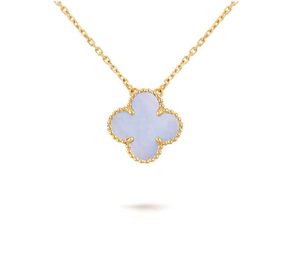 [Elara]15MM CLOVER FLOWER PENDANT NECKLACE COLLECTION