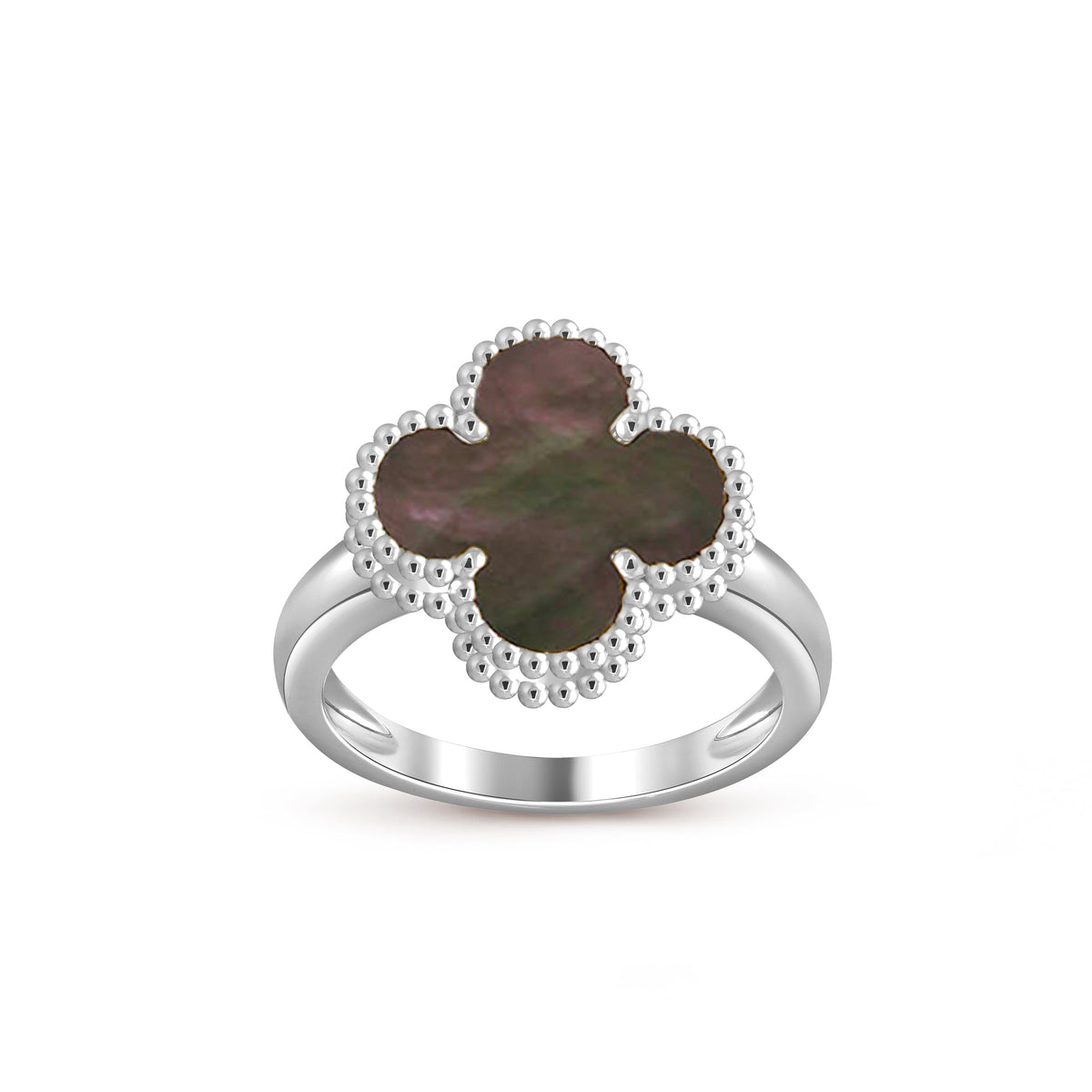 [Elara]LUCKY CLOVER VINTAGE WEISSGOLD-RINGKOLLEKTION