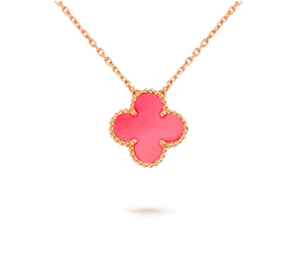 [Elara]15MM CLOVER FLOWER PENDANT NECKLACE COLLECTION