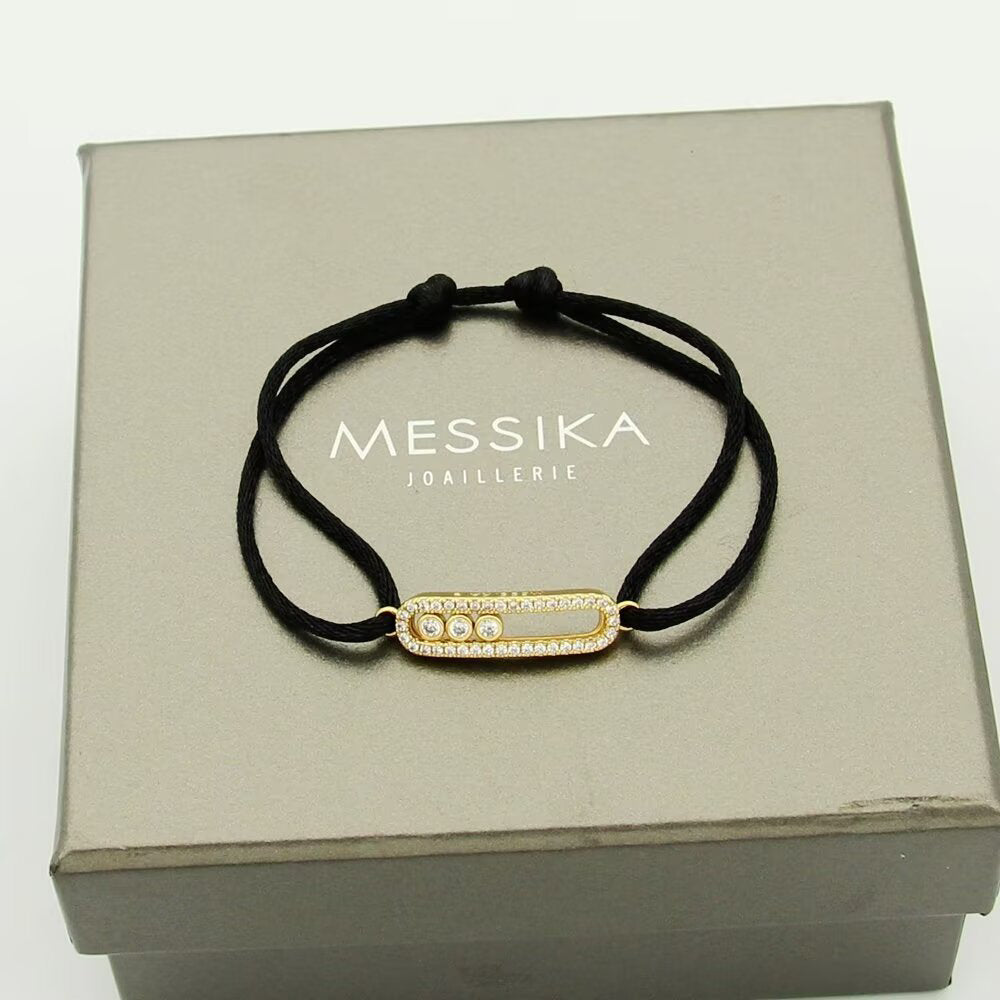 [Elara]CARE(S) PAVÉ CORD BRACELET