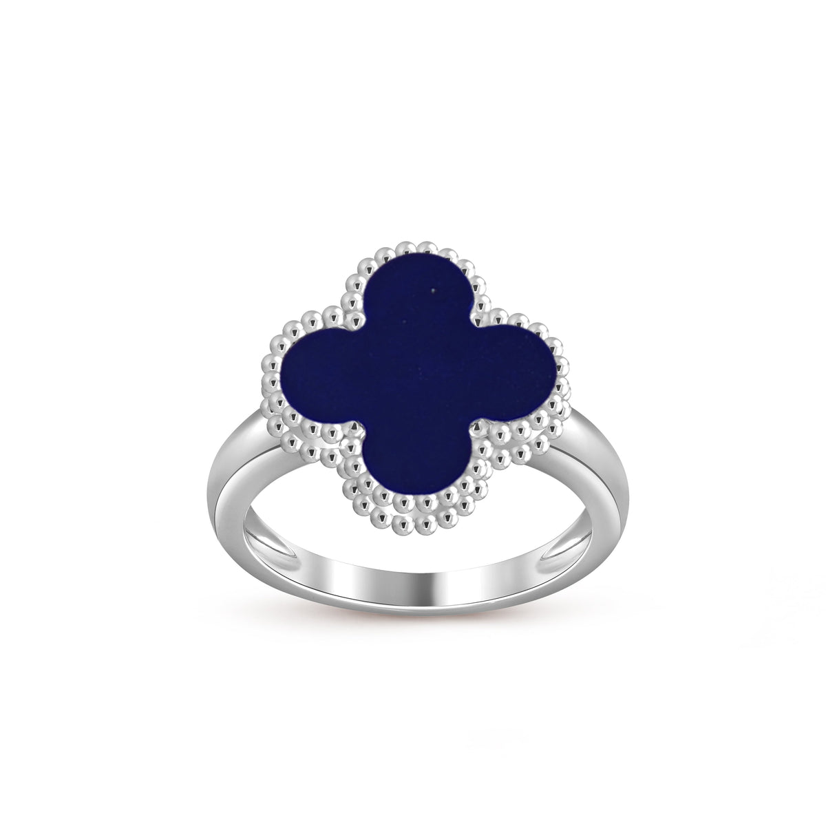 [Elara]LUCKY CLOVER VINTAGE WEISSGOLD-RINGKOLLEKTION