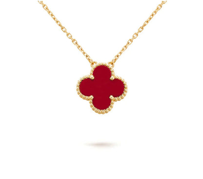 [Elara]15MM CLOVER FLOWER PENDANT NECKLACE COLLECTION