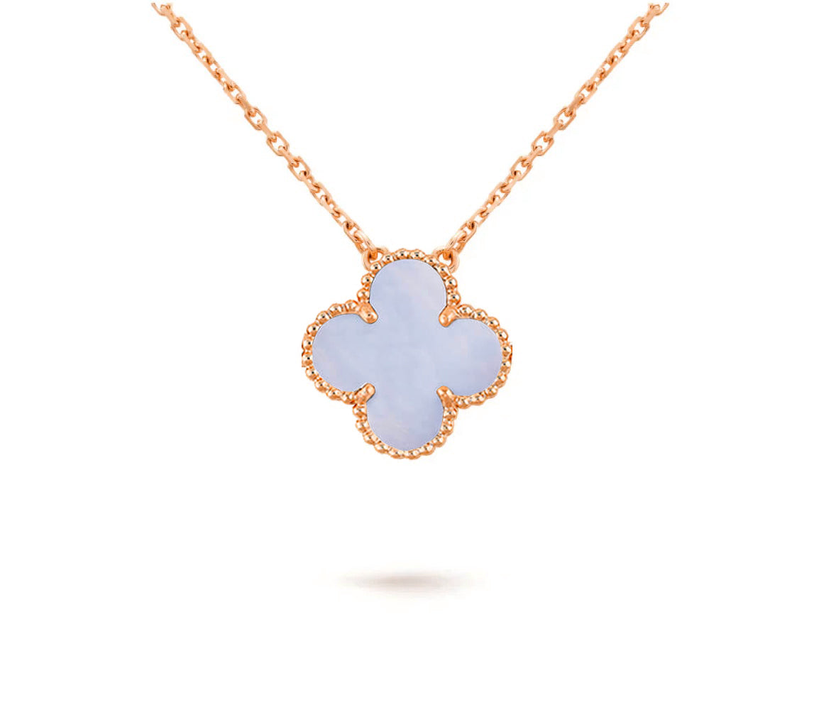 [Elara]15MM CLOVER FLOWER PENDANT NECKLACE COLLECTION
