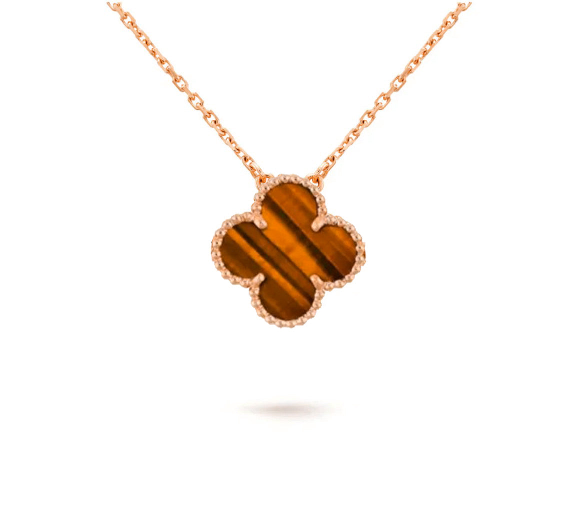 [Elara]15MM CLOVER FLOWER PENDANT NECKLACE COLLECTION