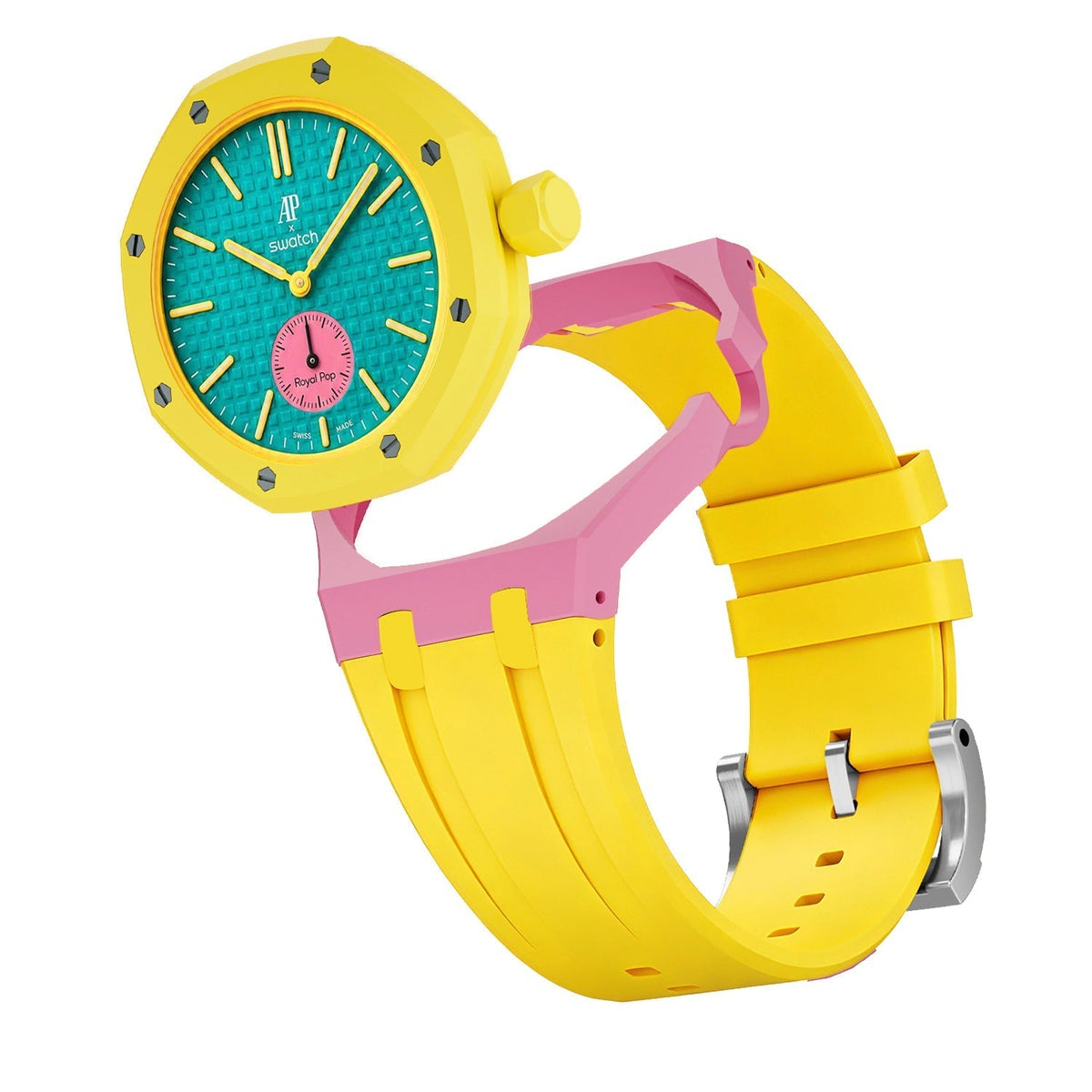 [Elara]Royal Oak Pop Exclusive Bioceramic Case & Silicone Strap Mix Color