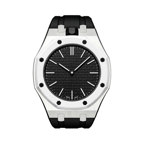 [Elara]OAK POP SCHWARZ STAHL SILIKONBAND