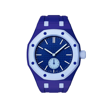 [Elara]OAK POP EXKLUSIV DUNKELBLAUES UND HELLBLAUES SILIKONARMBAND