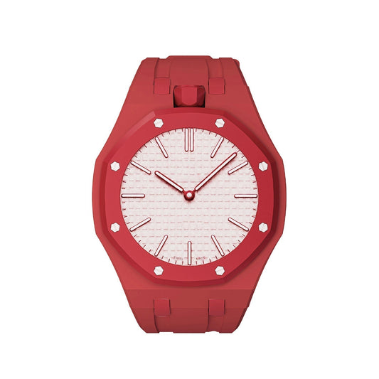 [Elara]OAK POP EXCLUSIVE RED SILICONE STRAP