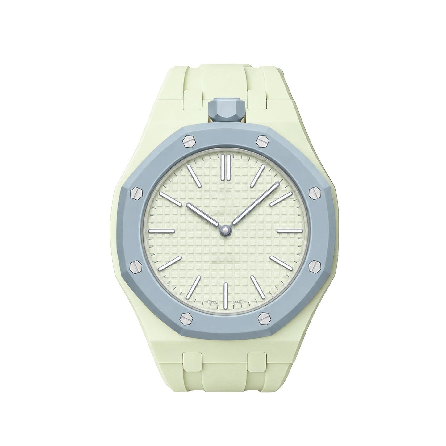 [Elara]OAK POP EXKLUSIV CREMIG GELBES SILIKONARMBAND