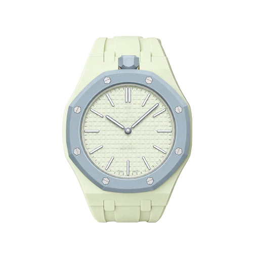 [Elara]OAK POP EXKLUSIV CREMIG GELBES SILIKONARMBAND