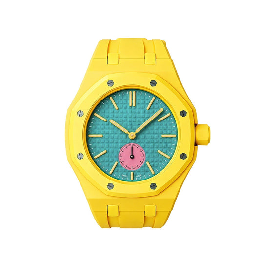 [Elara]OAK POP EXCLUSIVE YELLOW SILICONE STRAP