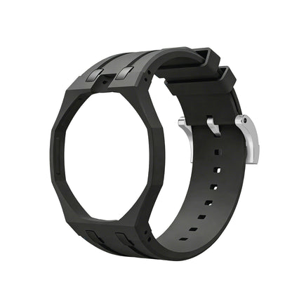 [Elara]OAK POP EXCLUSIVE BLACK SILICONE STRAP