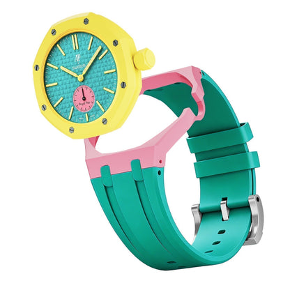 [Elara]OAK POP EXKLUSIV PINK UND GRÜNES SILIKONARMBAND