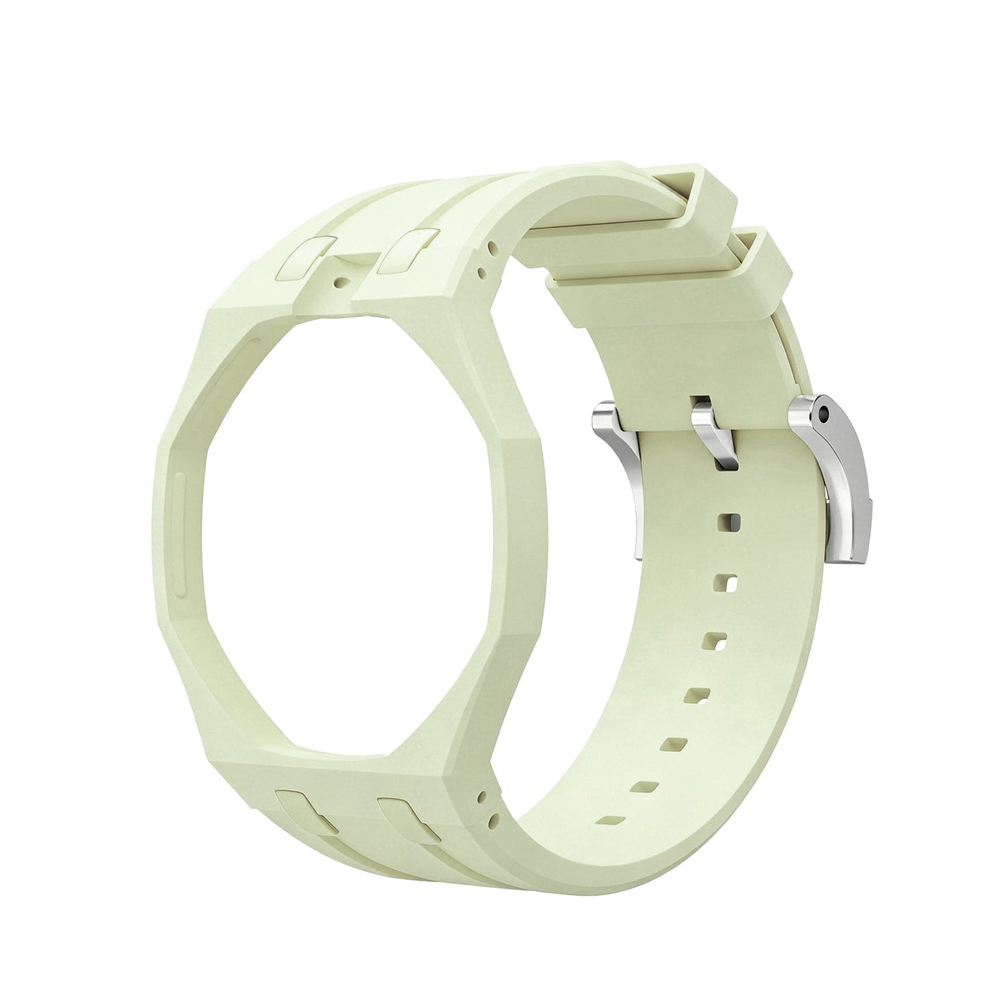 [Elara]OAK POP EXKLUSIV CREMIG GELBES SILIKONARMBAND