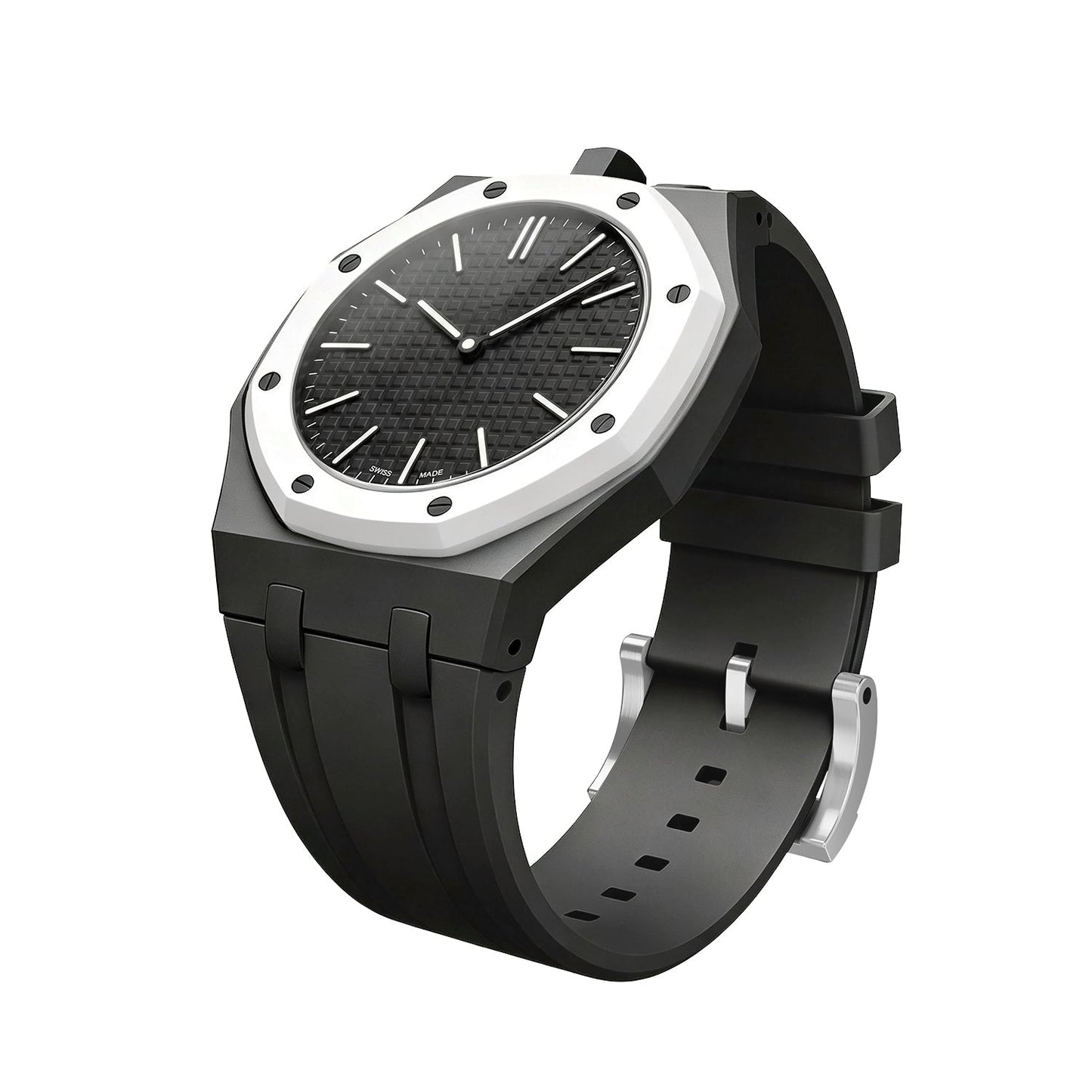 [Elara]OAK POP EXCLUSIVE BLACK SILICONE STRAP