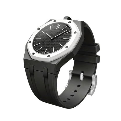 [Elara]OAK POP EXCLUSIVE BLACK SILICONE STRAP
