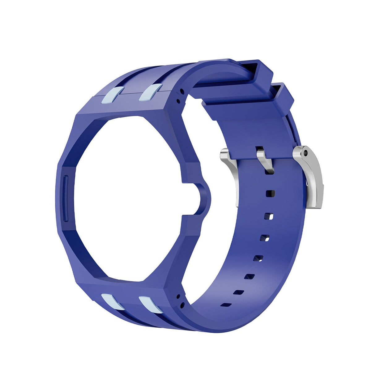 [Elara]OAK POP EXKLUSIV DUNKELBLAUES UND HELLBLAUES SILIKONARMBAND