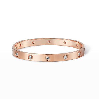 [Elara]CLASSIC 6.1MM LOVE BANGLE - 10-DIAMOND