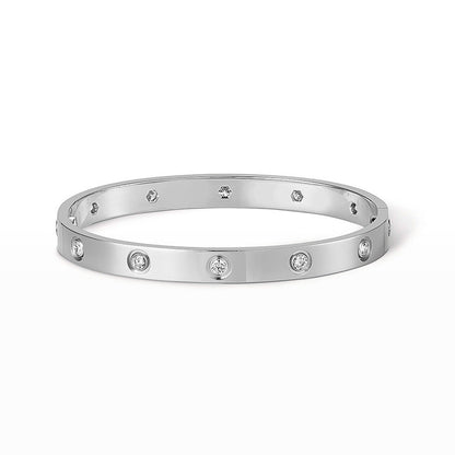 [Elara]CLASSIC 6.1MM LOVE BANGLE - 10-DIAMOND