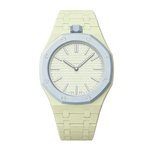 [Elara]OAK POP EXCLUSIVE CREAMY YELLOW BIOCERAMIC STRAP