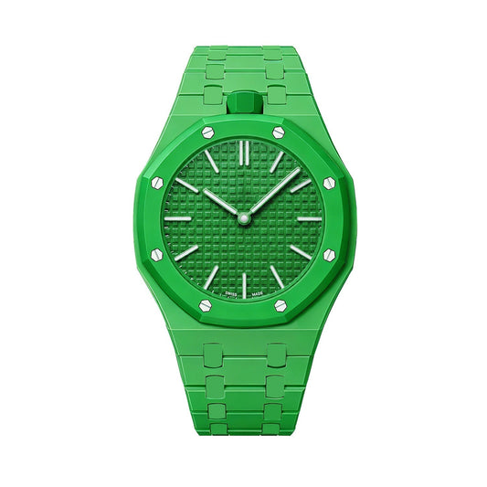 [Elara]OAK POP EXCLUSIVE GREEN  BIOCERAMIC STRAP