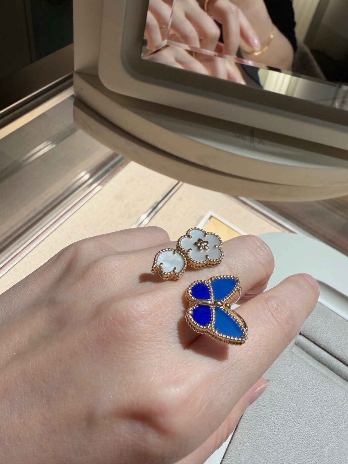 [Elara]SPRING BUTTERFLY OPEN RING