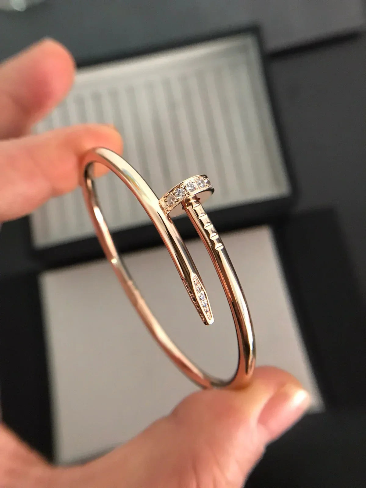 [Elara]JUSTE UN CLOU 3.5MM CLASSIC DIAMOND BANGLE