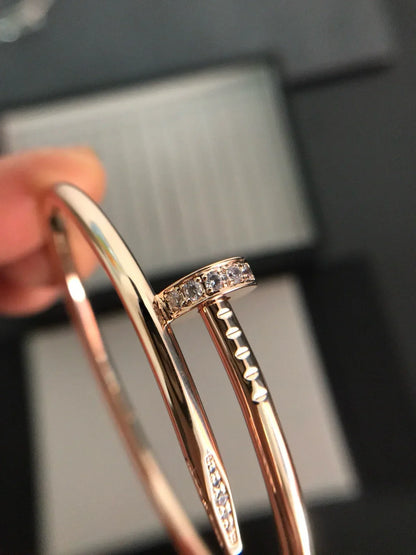 [Elara]JUSTE UN CLOU 3.5MM CLASSIC DIAMOND BANGLE